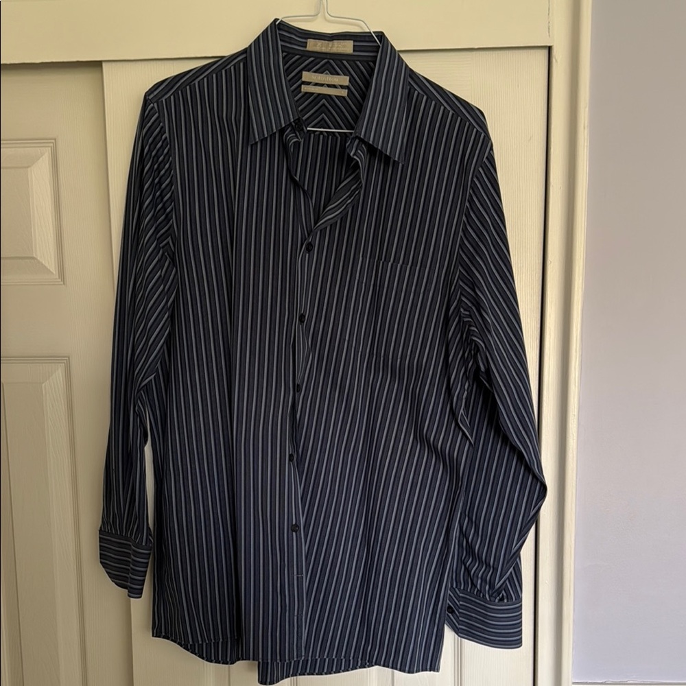 Men's Striped Black Shirt